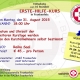 Erste Hilfe Kurs August 2015 Plakat
