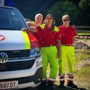 Sani-Team ASBÖ Frankenfels beim Ambulanzdienst FF-Fest 2025 in Schwarzenbach an der Pielach