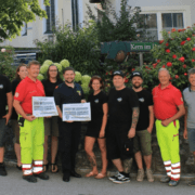 KUBA Open Air Spendenübergabe an Rettung und Feuerwehr Frankenfels