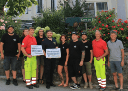 KUBA Open Air Spendenübergabe an Rettung und Feuerwehr Frankenfels