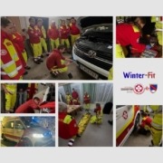 Winter-Fit Gruppenübung Teaser als Collage mit grauem Hintergrund