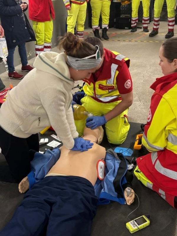 Übung bei internen Schulungsabenden