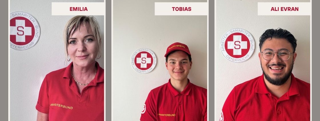 Emilia, Tobias und Ali Evran vom ASBÖ Frankenfels, 3 Personen auf einem Bild