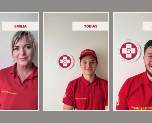 Emilia, Tobias und Ali Evran vom ASBÖ Frankenfels, 3 Personen auf einem Bild