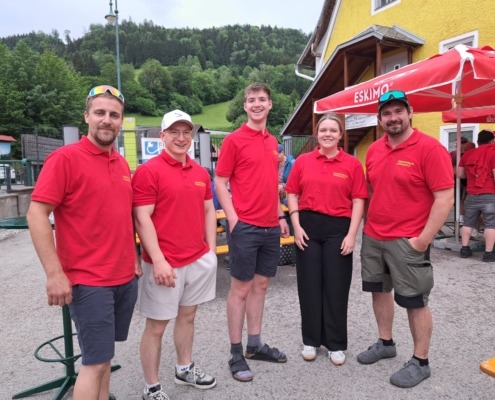 ASBÖ Frankenfels Sanis beim VAG-Kegeln ,Teamfoto